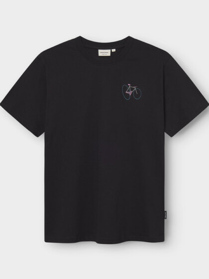 T-shirt Stockholm Wonky Bike black von Dedicated.