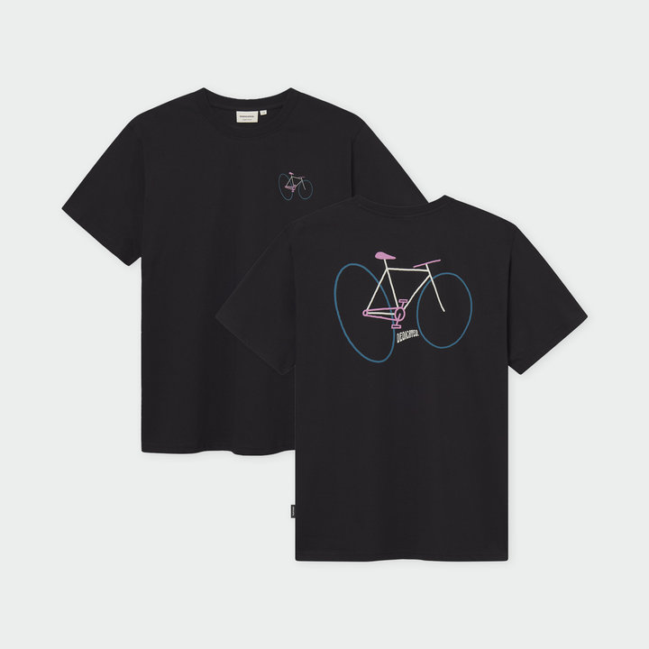 T-shirt Stockholm Wonky Bike black von Dedicated.