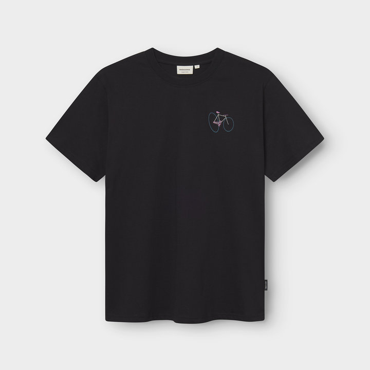 T-shirt Stockholm Wonky Bike black von Dedicated.