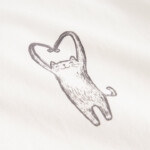 T-shirt Vadstena Heart Cat whisper white von Dedicated.