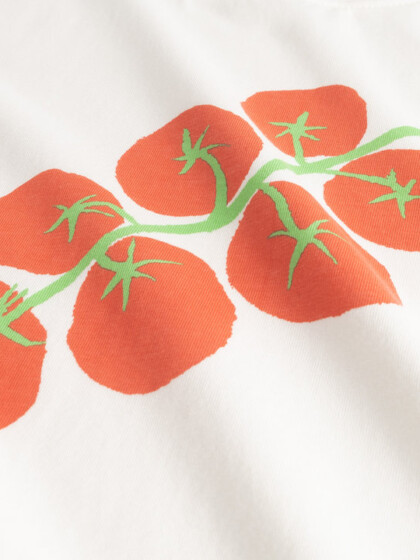 T-shirt Vadstena Tomato whisper white von Dedicated.