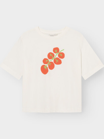 T-shirt Vadstena Tomato whisper white von Dedicated.