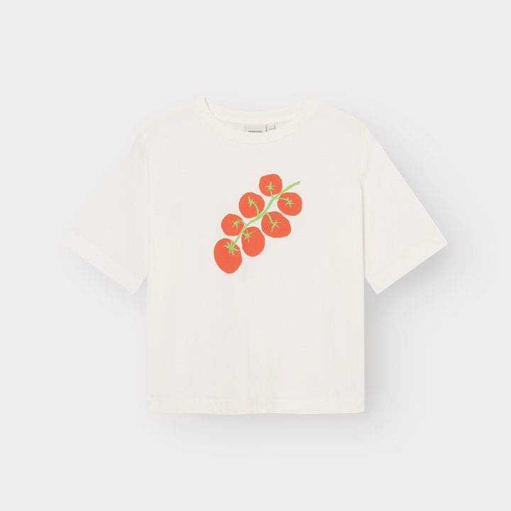 T-shirt Vadstena Tomato whisper white von Dedicated. T-shirt Vadstena Tomato whisper white von Dedicated.