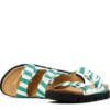 Pantolette Noelia Stripes white-green von Grand Step Shoes