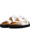 Pantolette Noelia Stripes white-lila von Grand Step Shoes