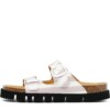 Pantolette Noelia Stripes white-lila von Grand Step Shoes