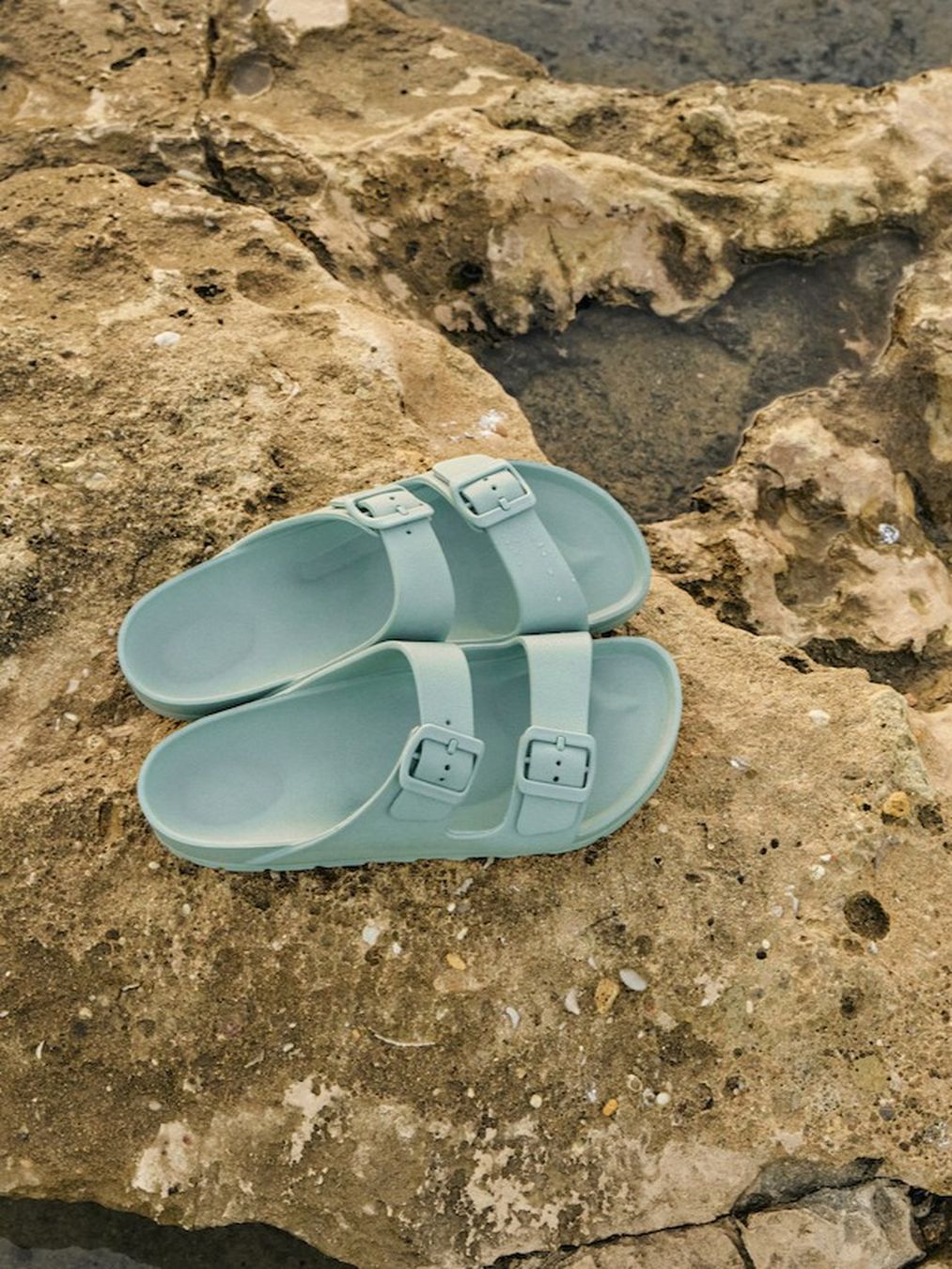 Sandale Pool Two Buckle seagreen von Grand Step Shoes