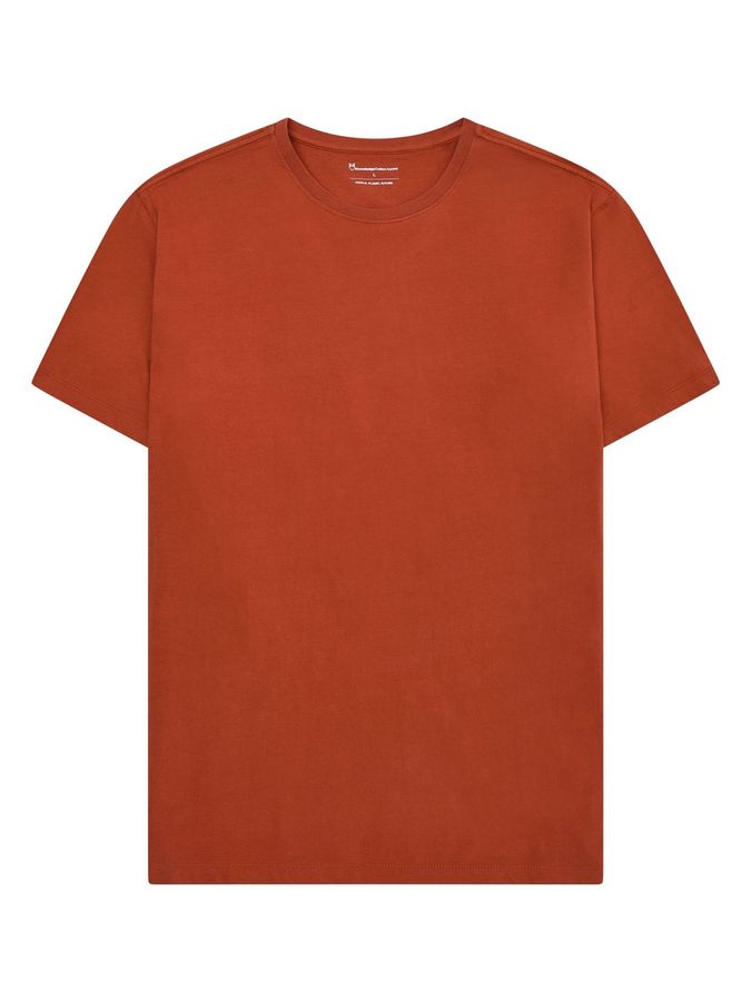 Basic T-shirt burnt brick von KnowledgeCotton Apparel