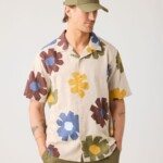 Hemd Relaxed Print Short Sleeve multi color von KnowledgeCotton Apparel