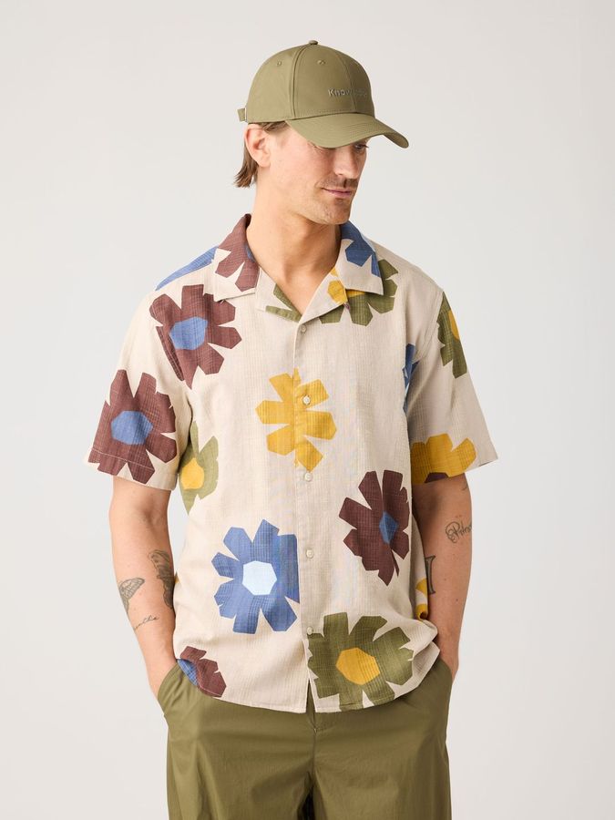 Hemd Relaxed Print Short Sleeve multi color von KnowledgeCotton Apparel