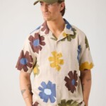 Hemd Relaxed Print Short Sleeve multi color von KnowledgeCotton Apparel