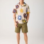 Hemd Relaxed Print Short Sleeve multi color von KnowledgeCotton Apparel