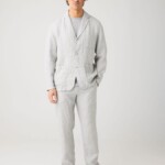 Hose Chuck Regular Leinen ultimate grey von KnowledgeCotton Apparel