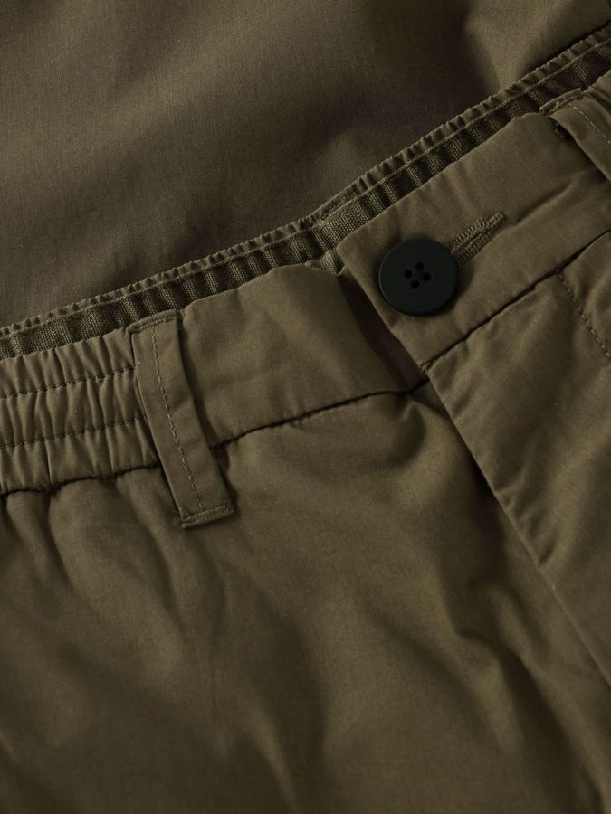 Shorts Fig Loose Poplin burned olive von KnowledgeCotton Apparel