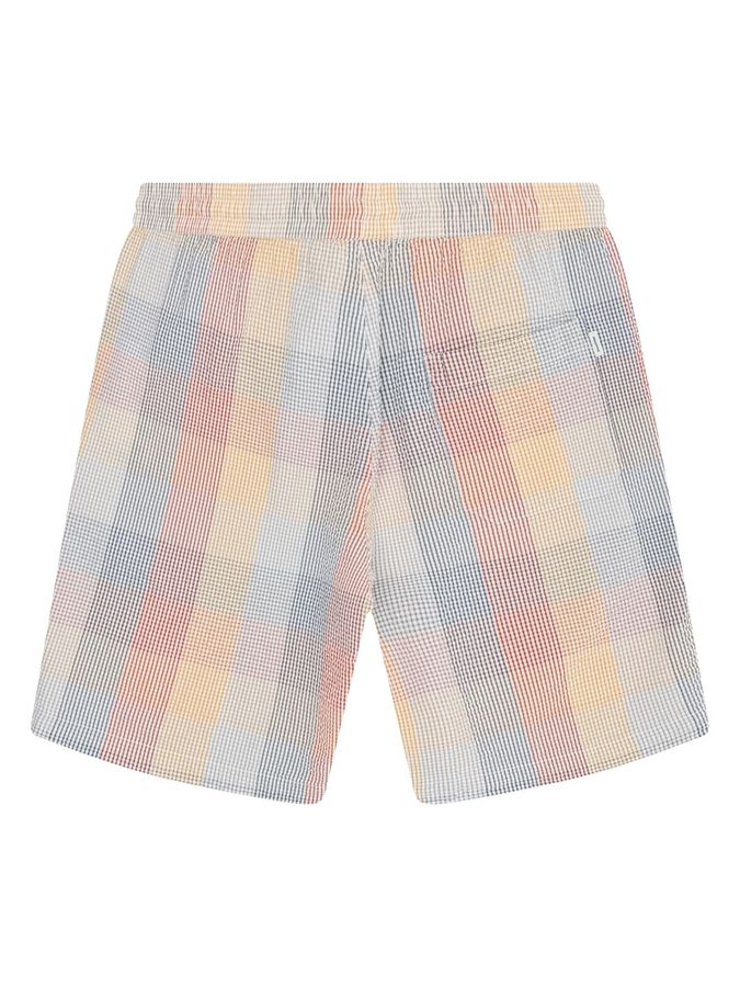 Shorts Fig Loose Seersucker multi check von KnowledgeCotton Apparel