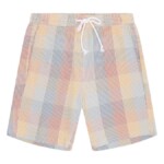 Shorts Fig Loose Seersucker multi check von KnowledgeCotton Apparel