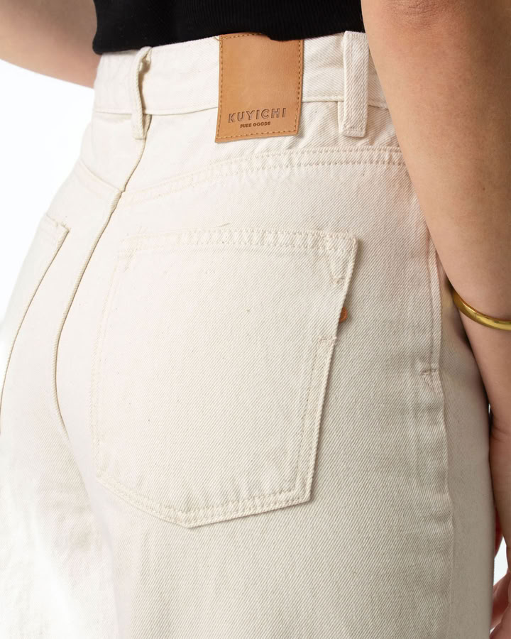 Jeans Lucy Loose ecru von Kuyichi