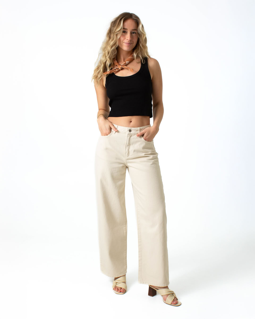 Jeans Lucy Loose ecru von Kuyichi