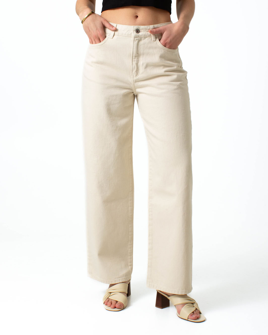 Jeans Lucy Loose ecru von Kuyichi