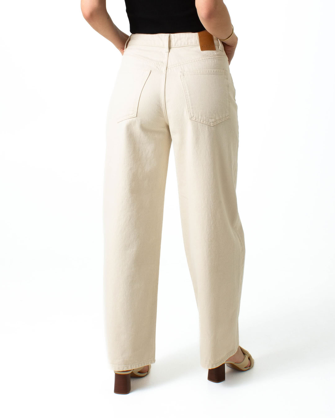 Jeans Lucy Loose ecru von Kuyichi