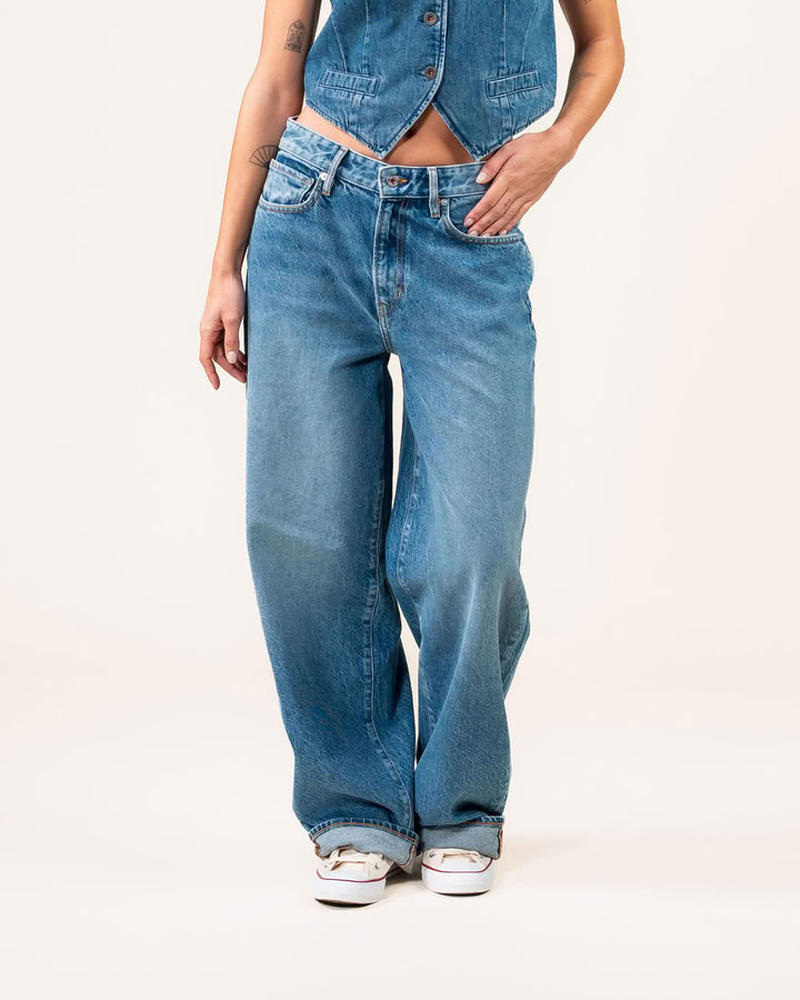 Jeans Lucy Loose lifecycle blue von Kuyichi
