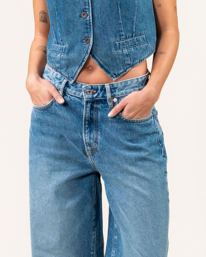 Jeans Lucy Loose lifecycle blue von Kuyichi