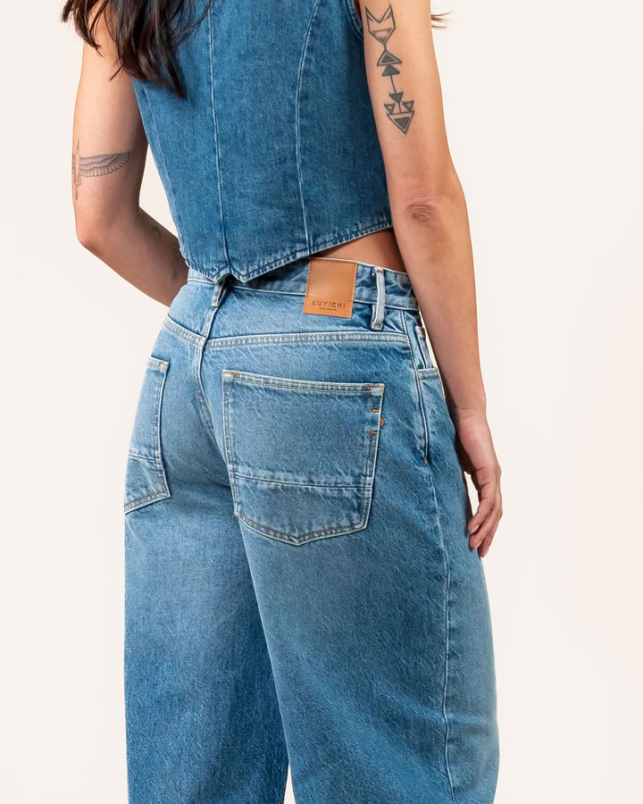 Jeans Lucy Loose lifecycle blue von Kuyichi