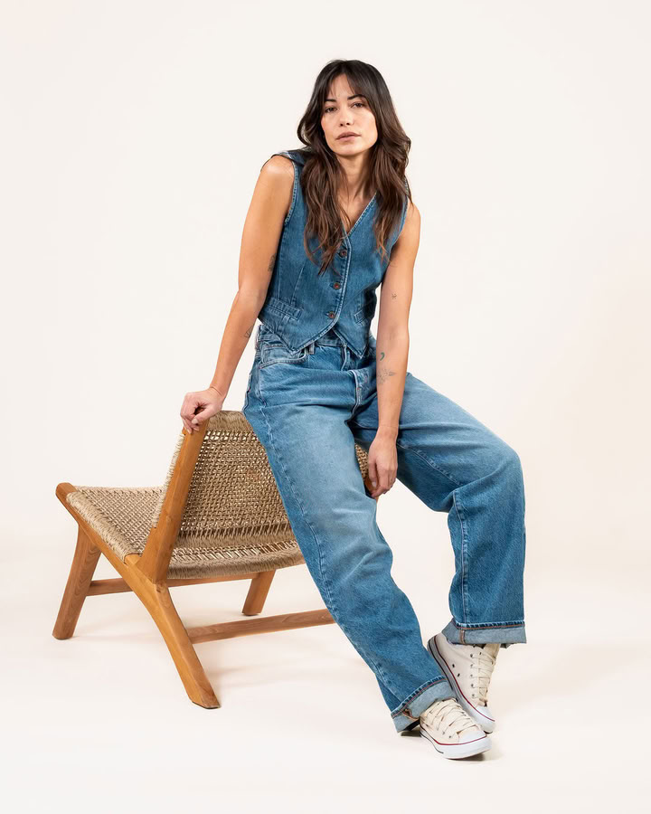 Jeans Lucy Loose lifecycle blue von Kuyichi