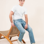 Jeans Scott Regular pale shore blue von Kuyichi