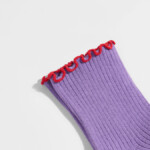 Socken mit Volant verbena von Lanius