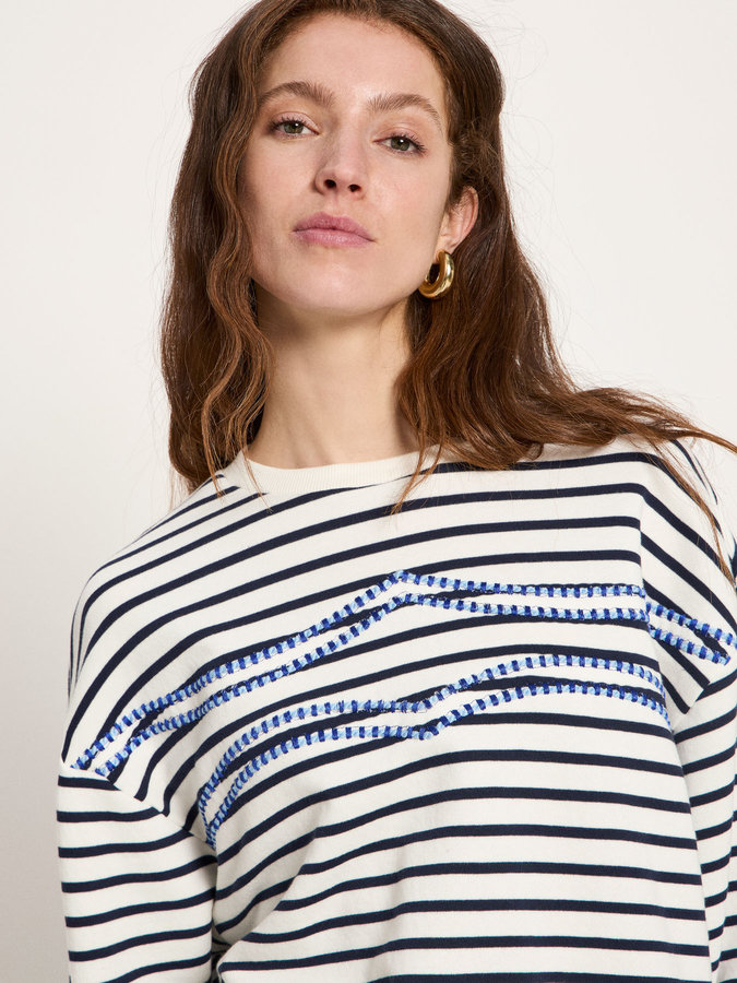 Sweatshirt Statement creme/ midnight von Lanius Sweatshirt Statement creme/ midnight von Lanius