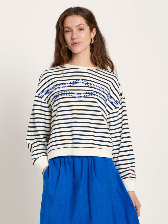 Sweatshirt Statement creme/ midnight von Lanius Sweatshirt Statement creme/ midnight von Lanius