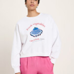 Sweatshirt Statement white/ vegetables von Lanius Sweatshirt Statement white/ vegetables von Lanius