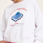 Sweatshirt Statement white/ vegetables von Lanius Sweatshirt Statement white/ vegetables von Lanius