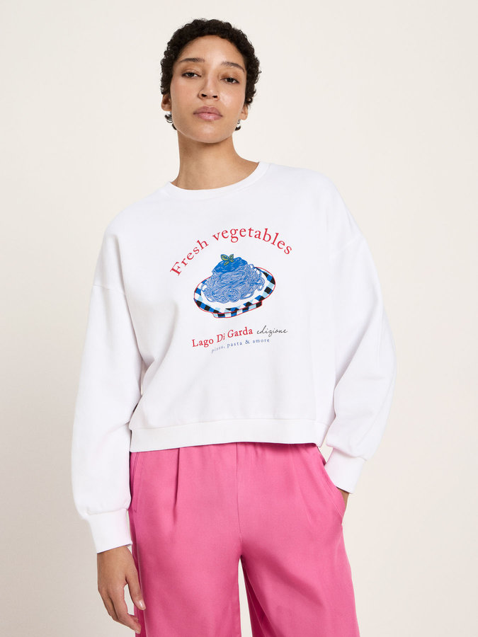 Sweatshirt Statement white/ vegetables von Lanius Sweatshirt Statement white/ vegetables von Lanius
