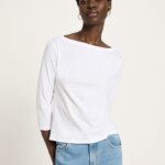 U-Boot Shirt mit 3/4 Arm bright white von Lanius