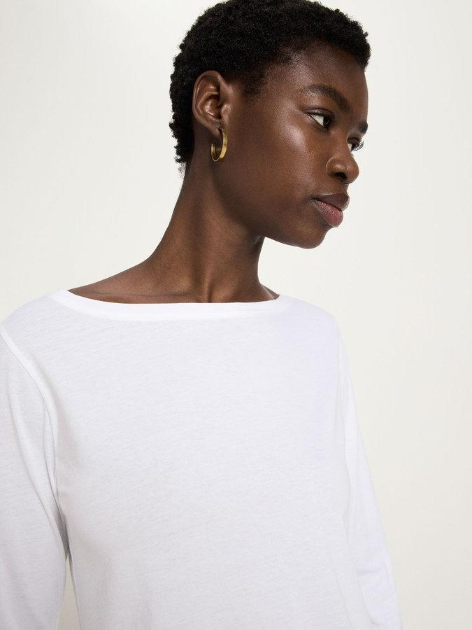 U-Boot Shirt mit 3/4 Arm bright white von Lanius