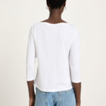 U-Boot Shirt mit 3/4 Arm bright white von Lanius