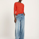 U-Boot Shirt mit 3/4 Arm lava red von Lanius