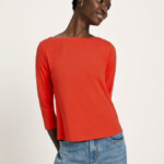 U-Boot Shirt mit 3/4 Arm lava red von Lanius