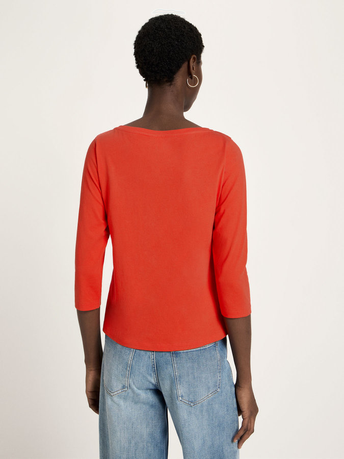 U-Boot Shirt mit 3/4 Arm lava red von Lanius