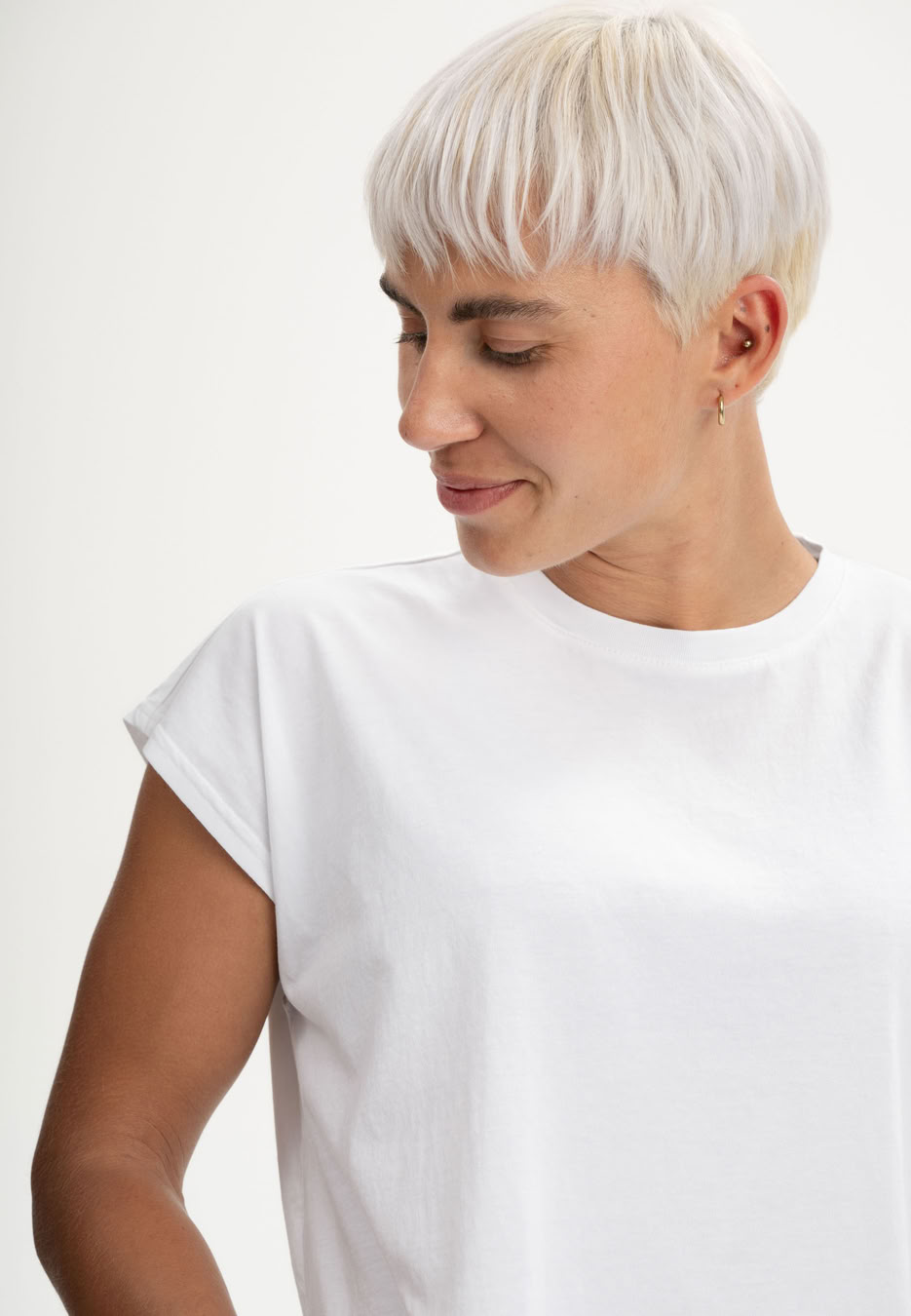 T-Shirt Bhamini weiß von MELAWEAR