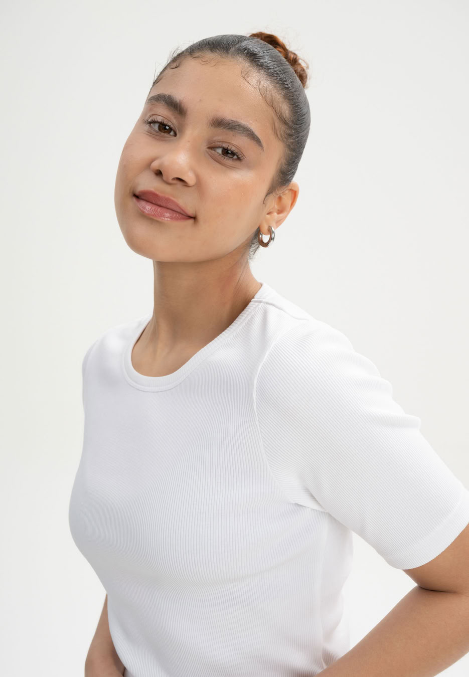 T-Shirt Jasleen weiß von MELAWEAR