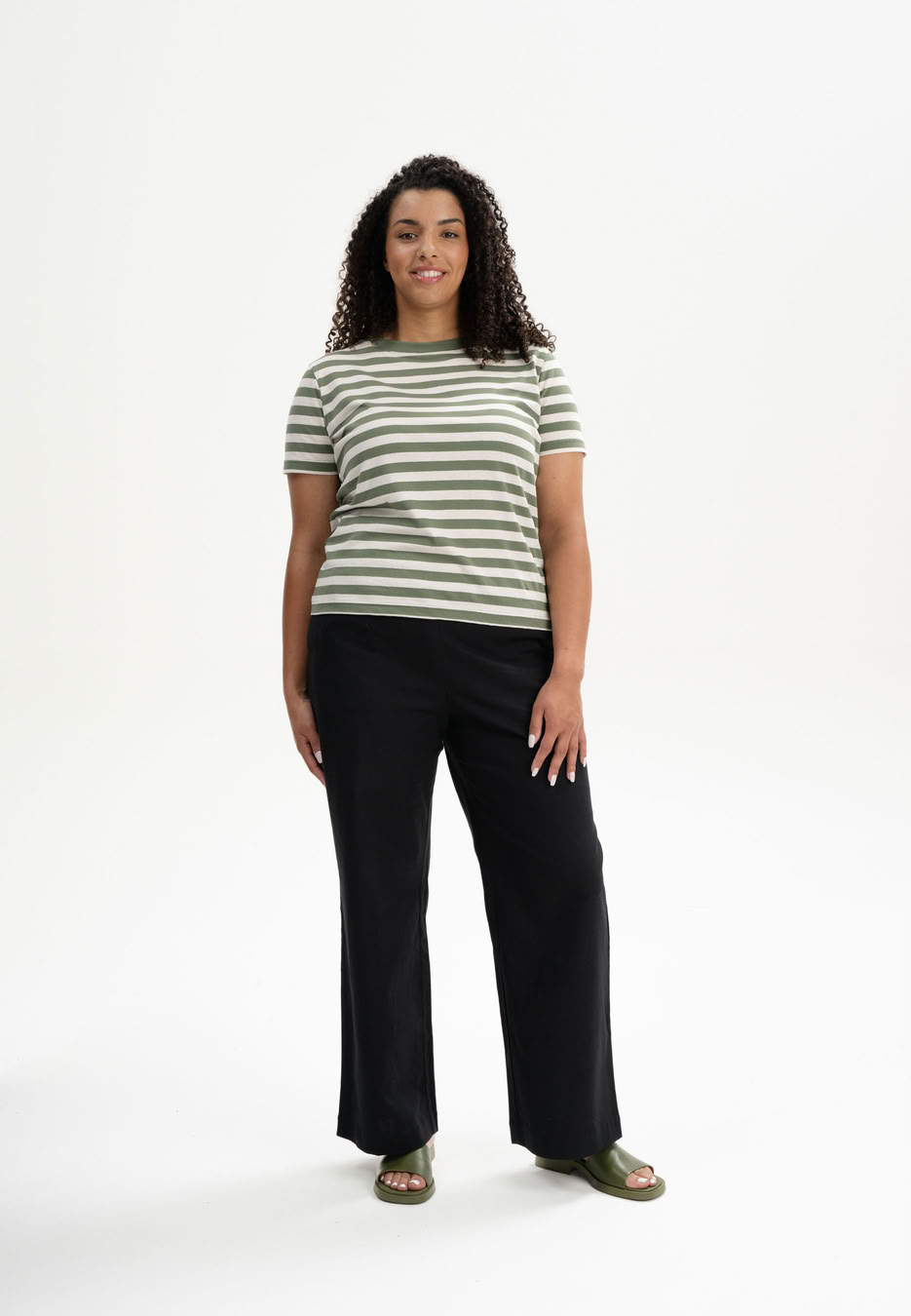 T-Shirt Khira Stripes thymian gestreift von MELAWEAR