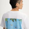 T-Shirt Sadhil Artist Edition Atelier Mave weiß / print secret lake von MELAWEAR