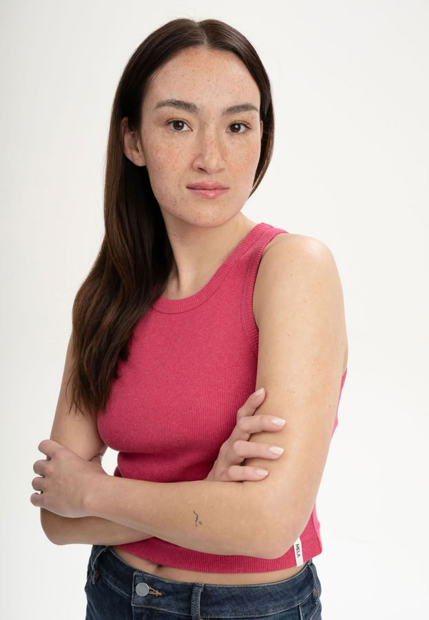 Tanktop Prisha berry melange von MELAWEAR