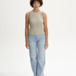 Tanktop Ripp Drisna dusty green von MELAWEAR