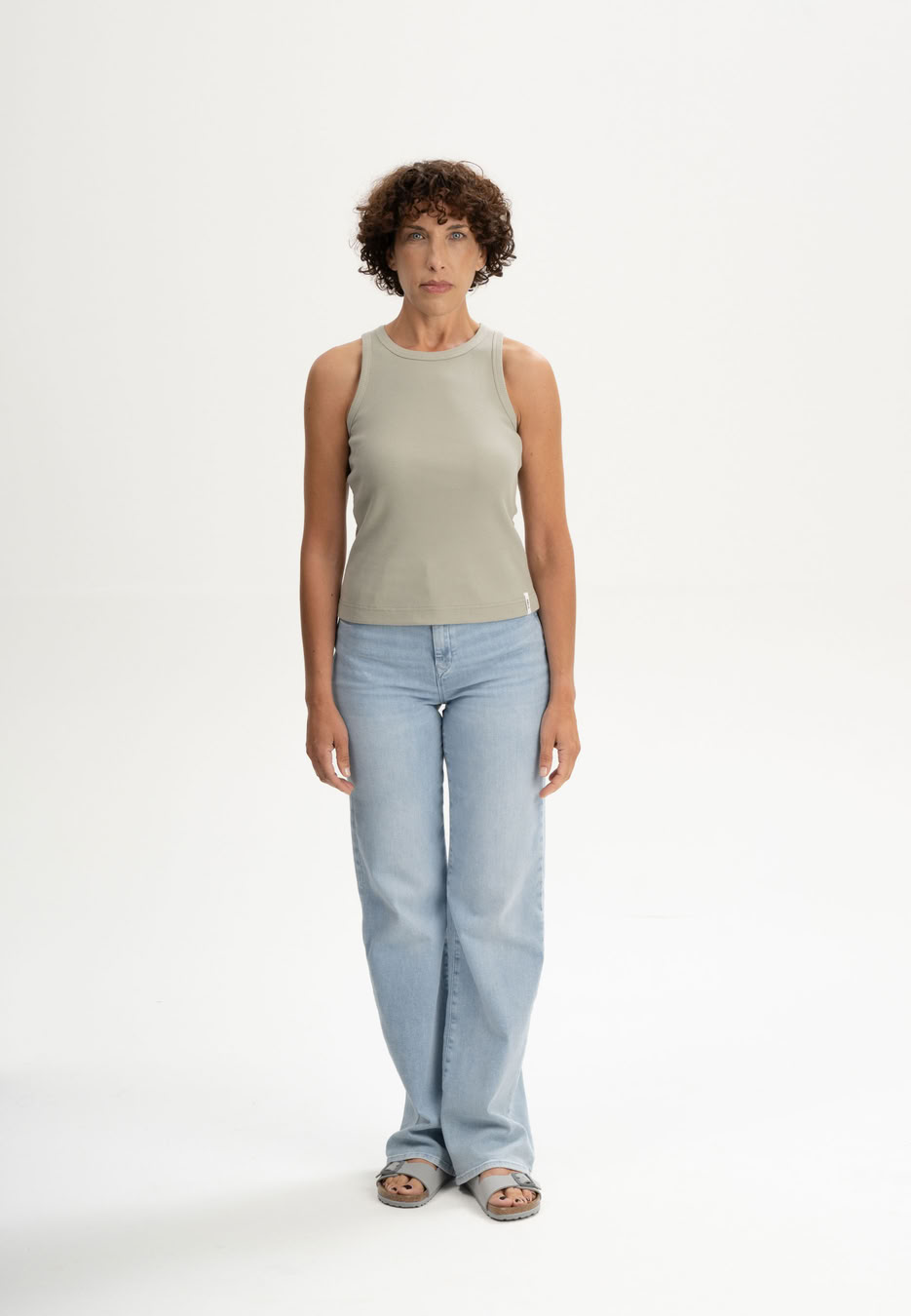 Tanktop Ripp Drisna dusty green von MELAWEAR