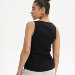 Tanktop Ripp Drisna schwarz von MELAWEAR