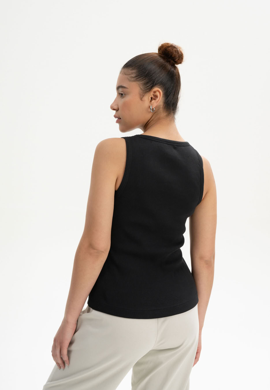 Tanktop Ripp Drisna schwarz von MELAWEAR